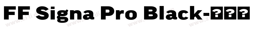 FF Signa Pro Black字体转换
